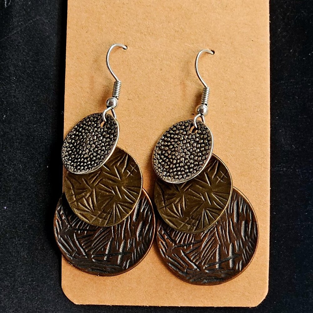 3 Tier Hanging Earrings